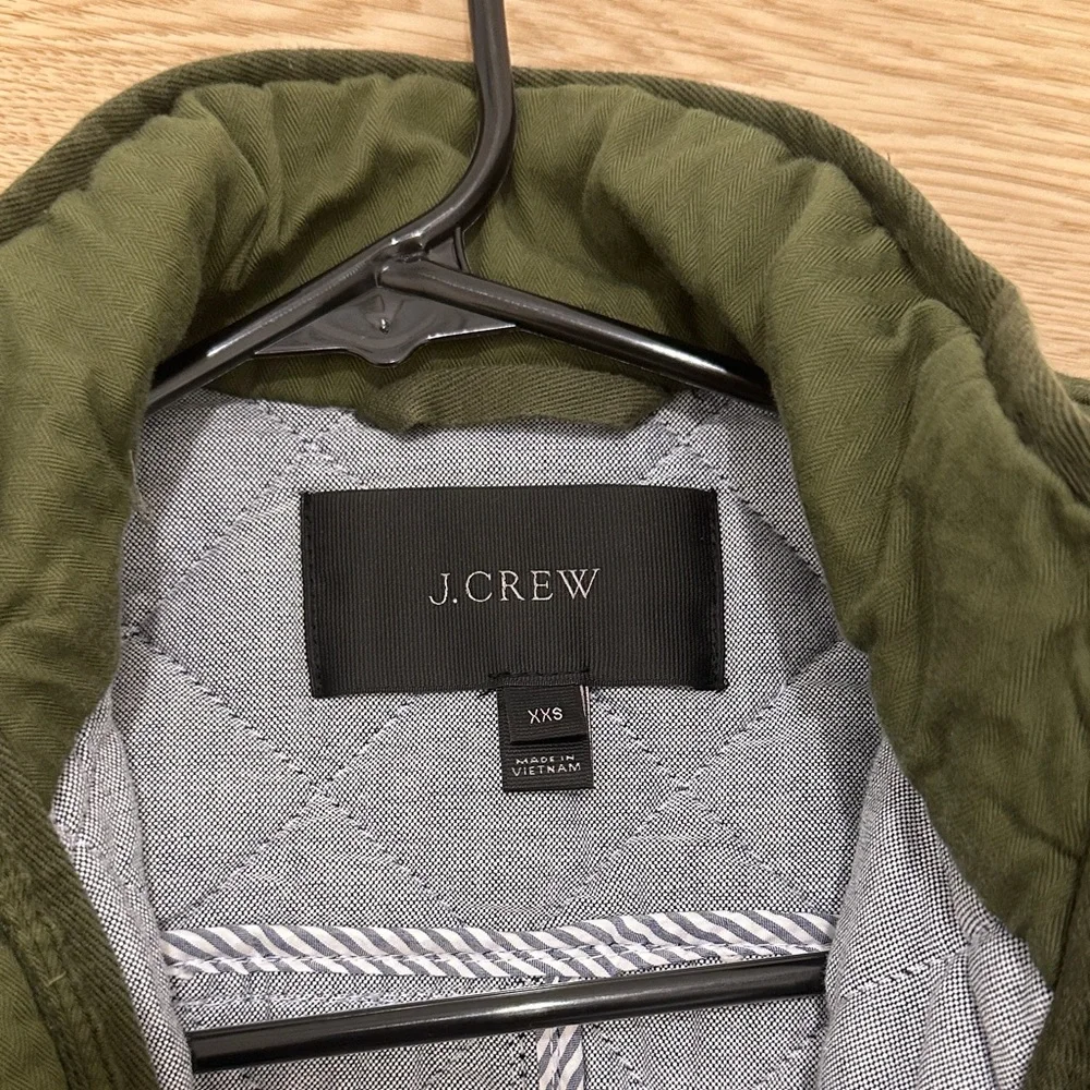 J.Crew Olive Quilted Jacket - Picture 2 of 2